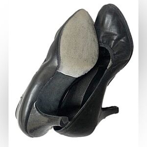 Classic Elegance Black Leather Dance Shoes